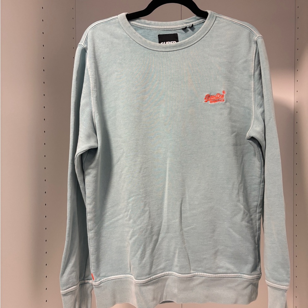 Superdry Men's teal Crewneck Sweater